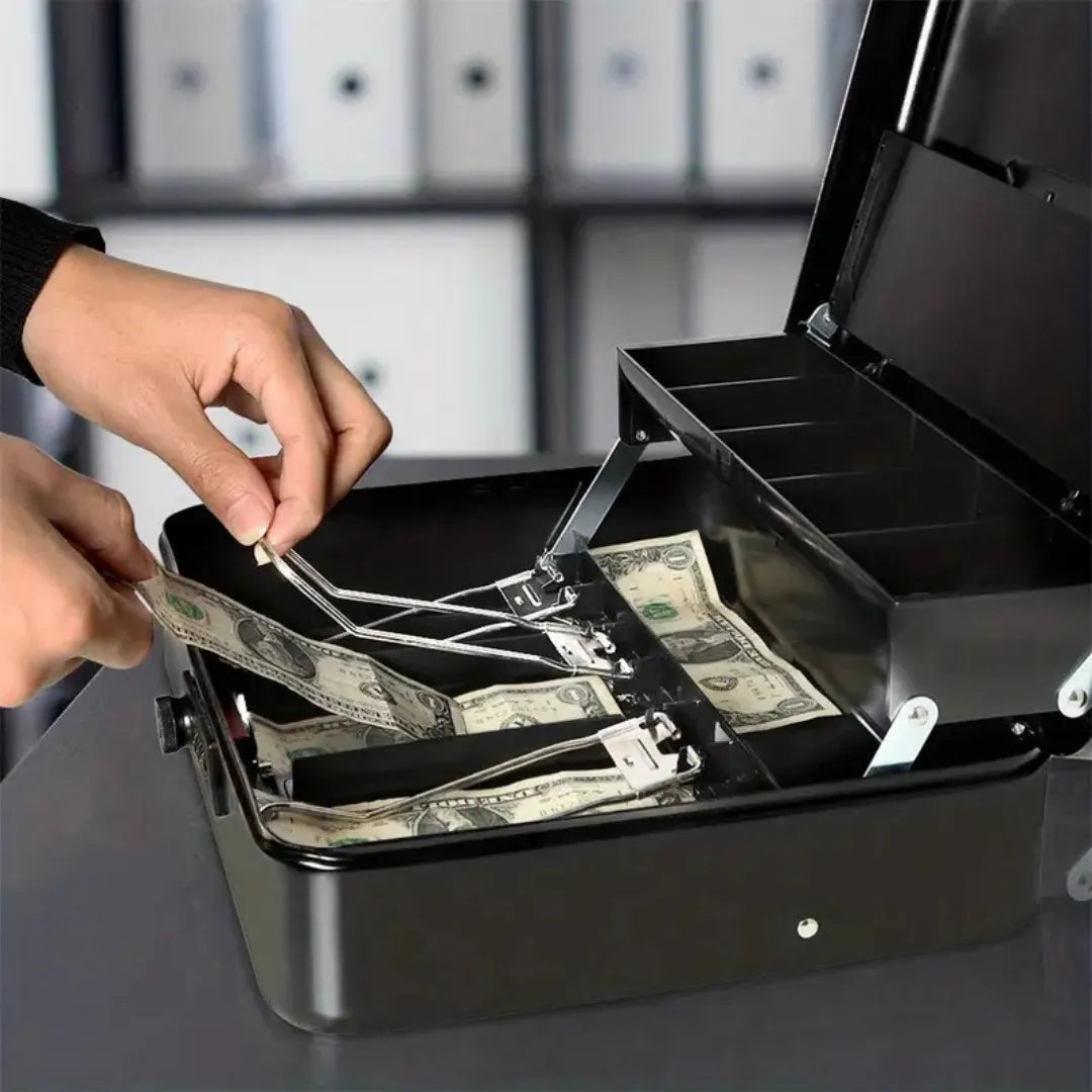 Caja Menor Metálica Extra Grande Pisa billetes S12