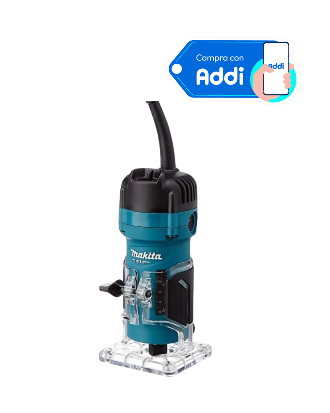 Rebordeadora MAKITA de 6MM (1/4") MT 530W 35000RPM REF M3700B