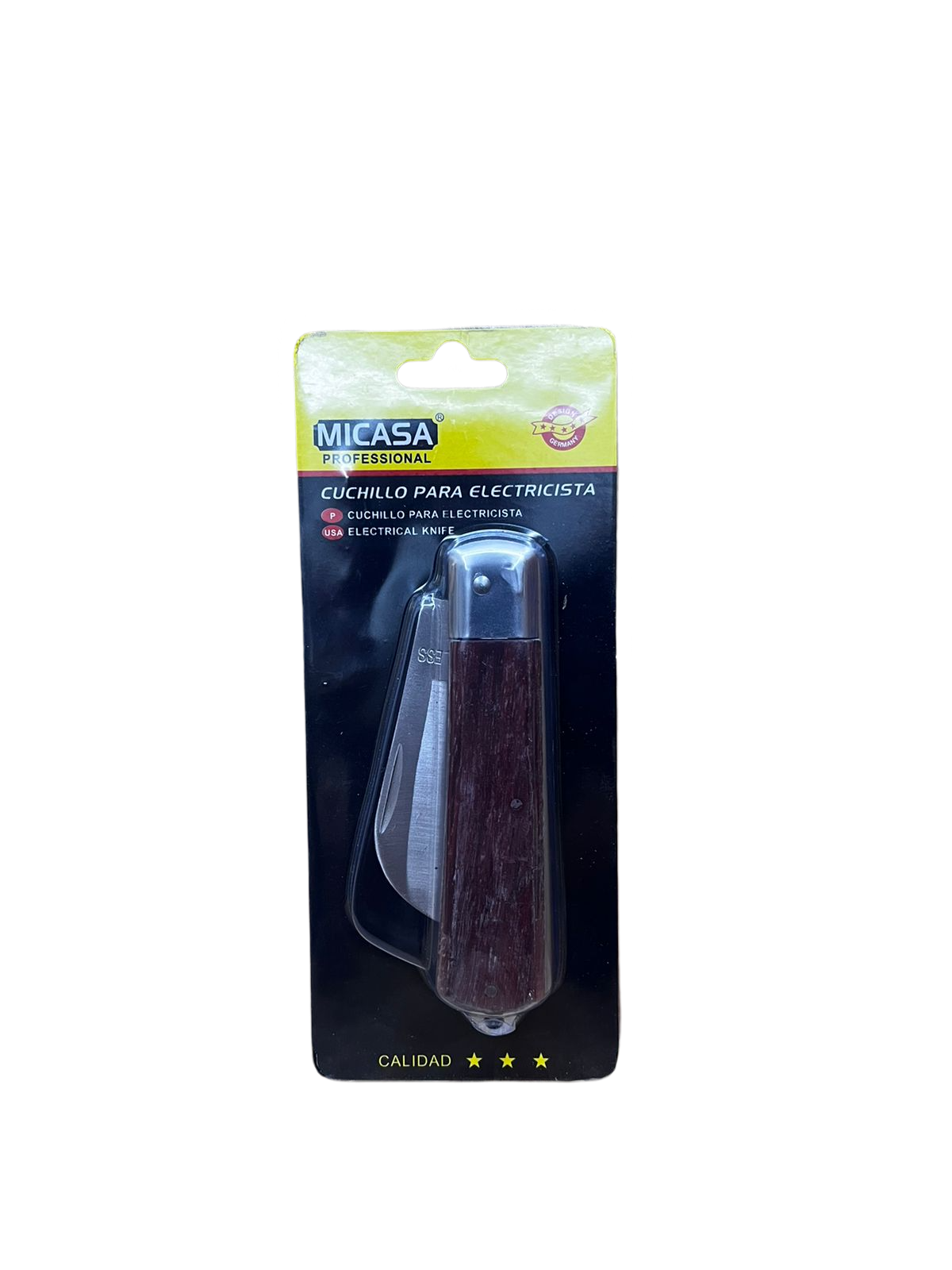 navaja falseadora mango madera 140
