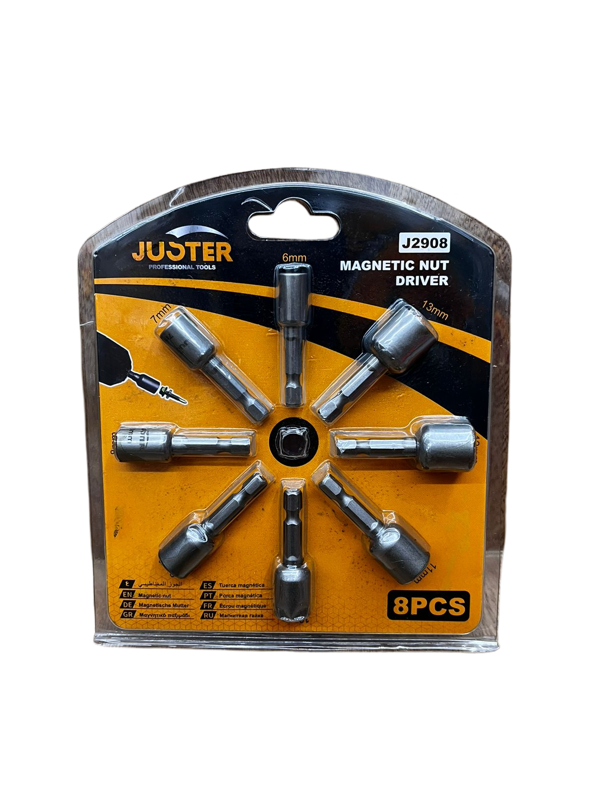 adaptador para tornillo x 8pc JUSTER J2908