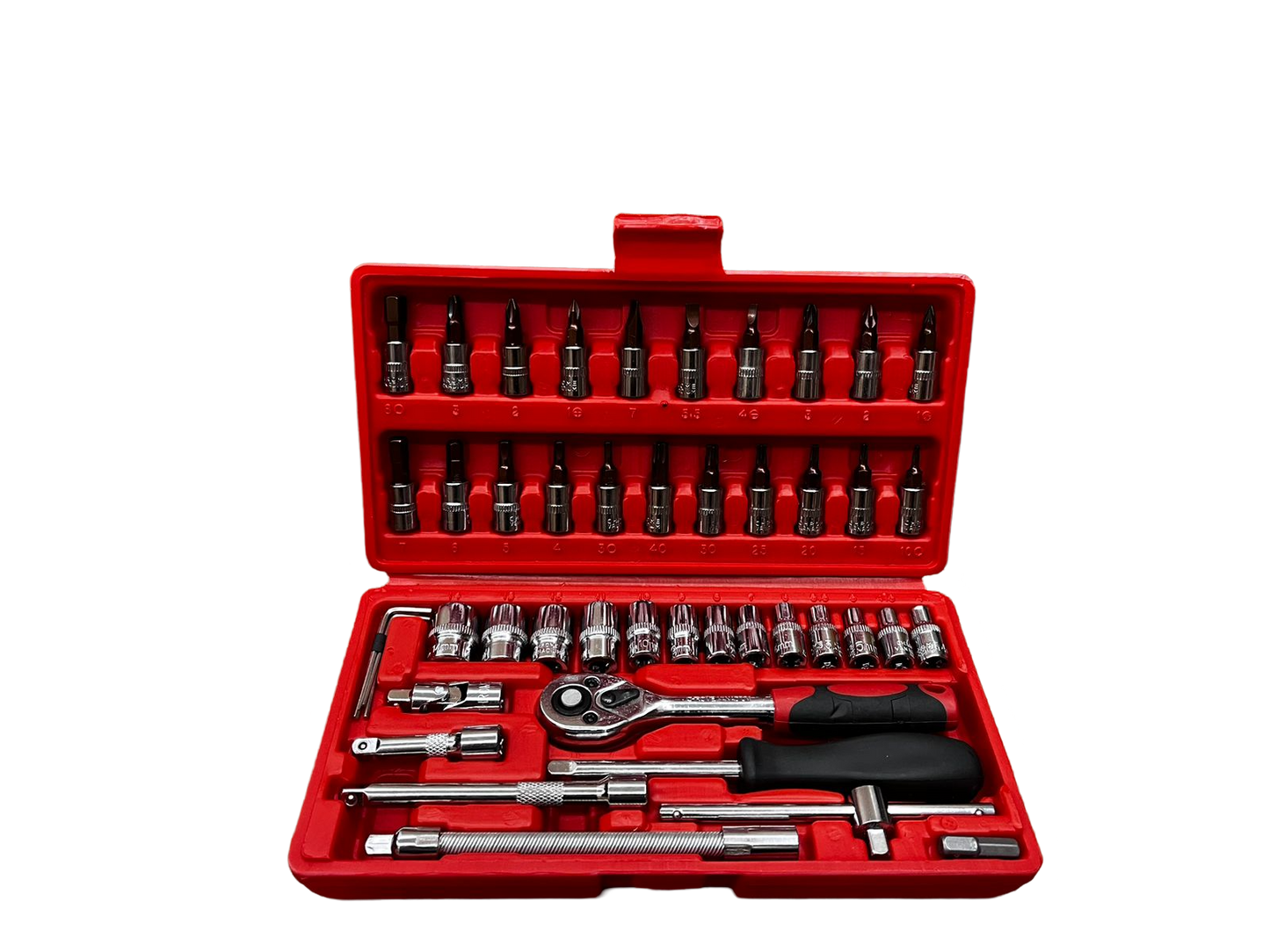 Ratchet x 46 Piezas 1/4” REF 46-G