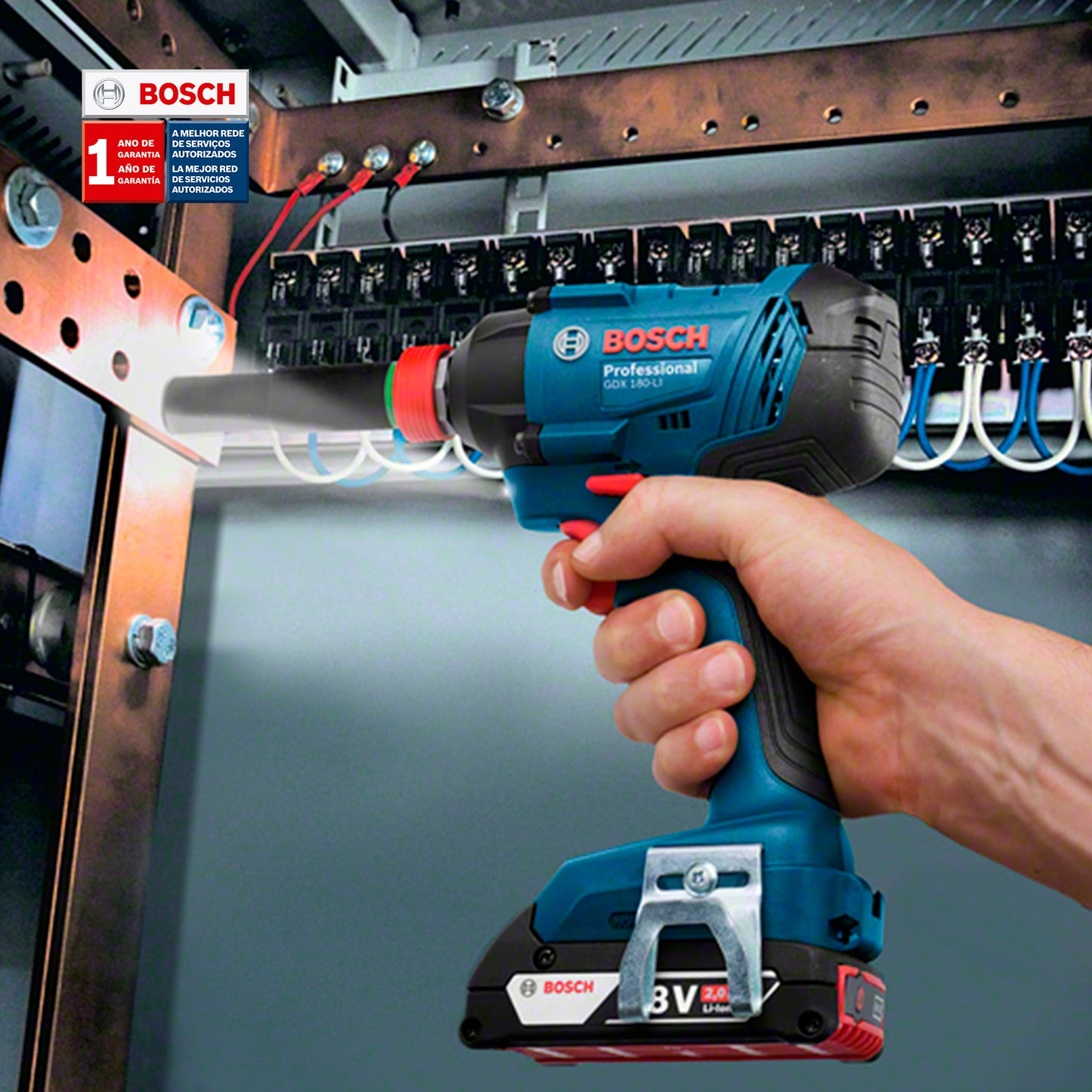 Llave de Impacto Inalámbrica GDX 180 + 2 Baterías REF 9G5-2G1