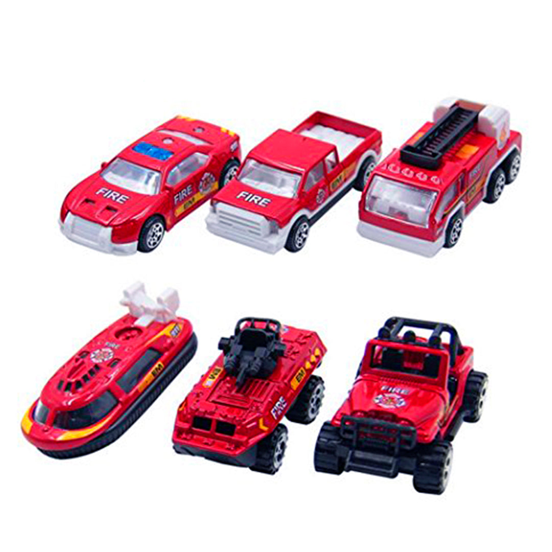 Set de Autos de Vehículos de Policía y Bomberos REF 660-A126