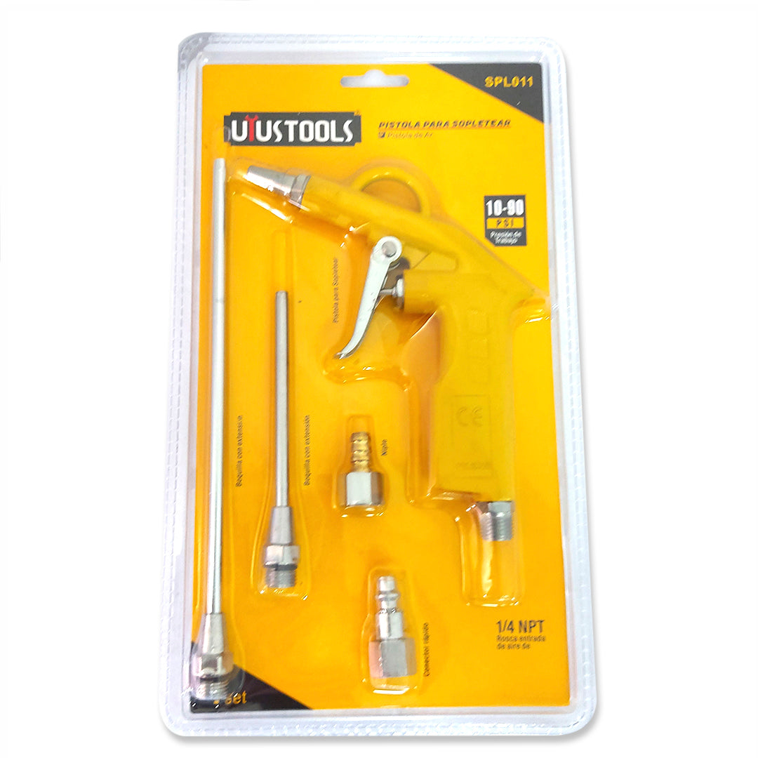 Pistola Para Sopletear Con Accesorios REF SPL011