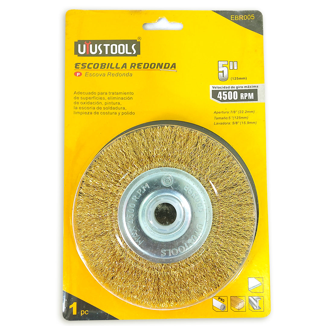 Escobilla Redonda de 5" REF EBR005