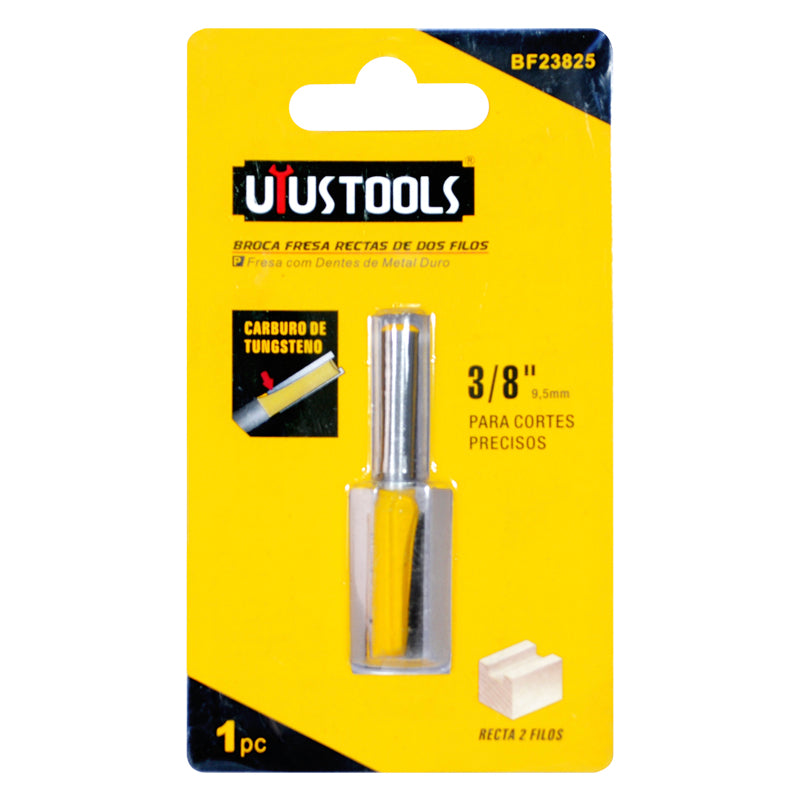 Broca Fresa 3-8" Corte Recto REF BF23825
