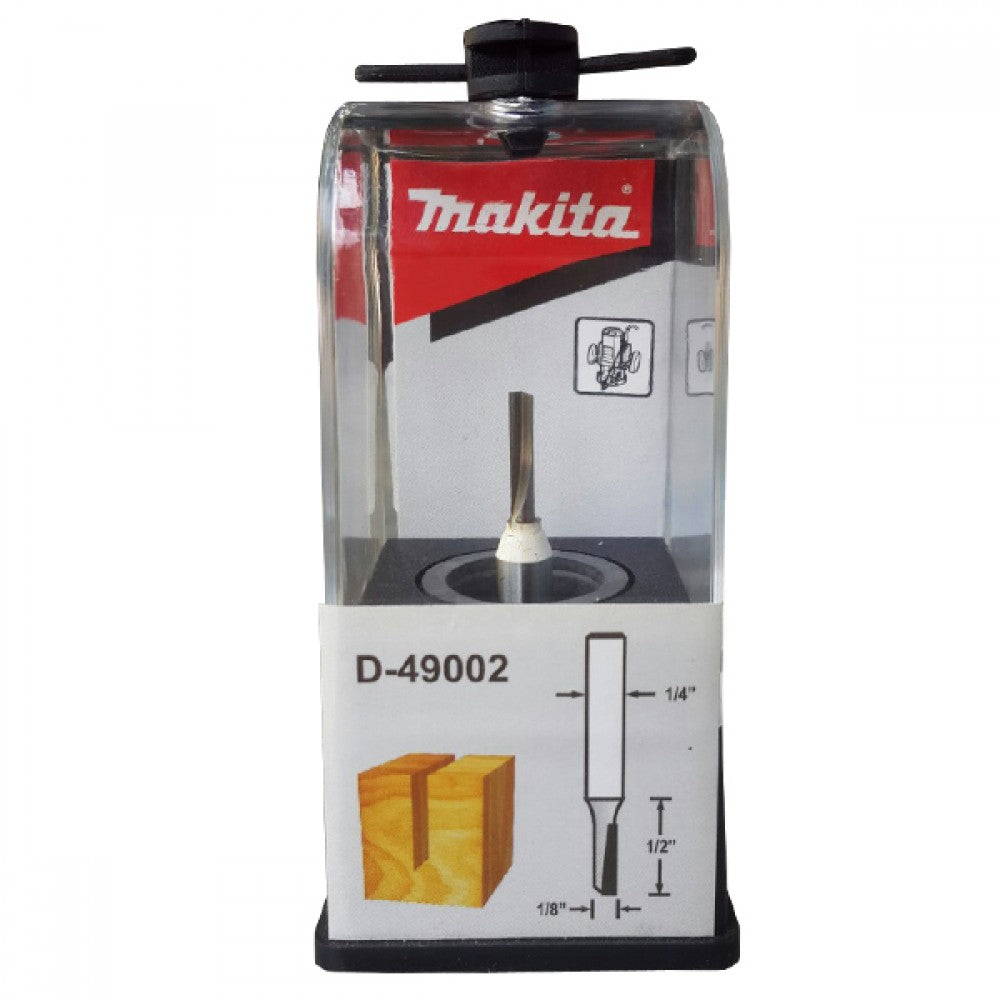 Fresa Acanalar Recta 1 Filo Zanco 1/4" x 1/8" x 1/2" x 2" REF D-49002