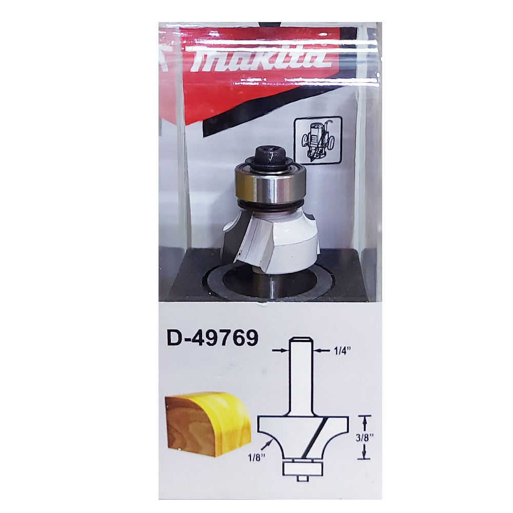 Fresa Acanalar Recta 1 Filo Zanco 1/4" x 3/4" x 3/8" x 2"-1/8" REF D-49769