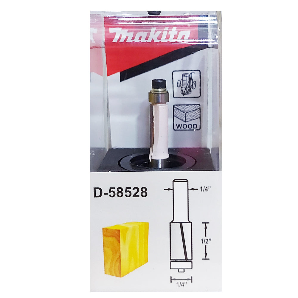 Fresa 1 Filo con Rodamiento 1/4" x 1/2" x 1/4" REF D-58528