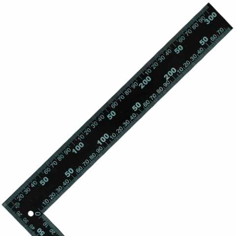Escuadra Cantero Negra 30 cm REF HC99152