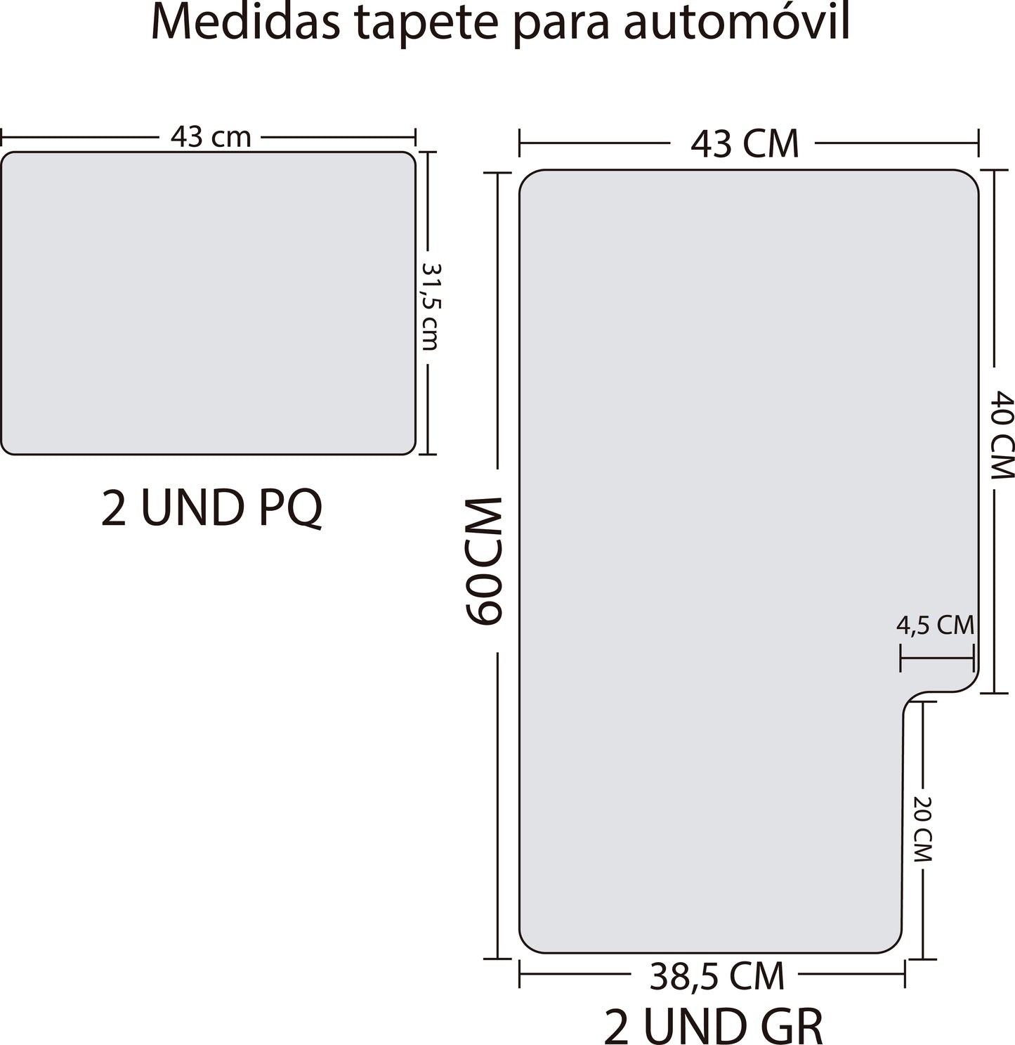 Tapete Para Carro Sencillo REF HC999253