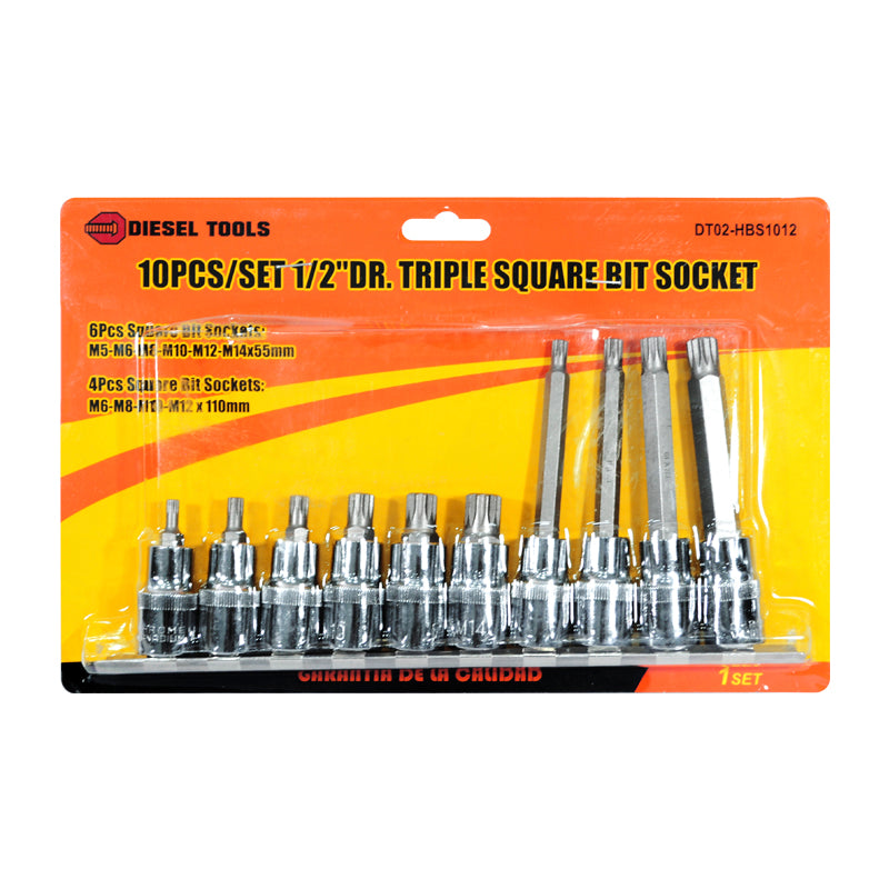 Set Copas Torx 1/2" x10 DIESEL REF DT02-HBS1012