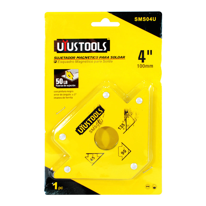 Sujetador Magnético de Soldadura 4" Uyustools REF SMS04U