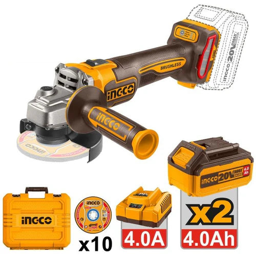Pulidora inalámbrica INGCO  2BAT+CARGADOR 1000W UCAGLI271532