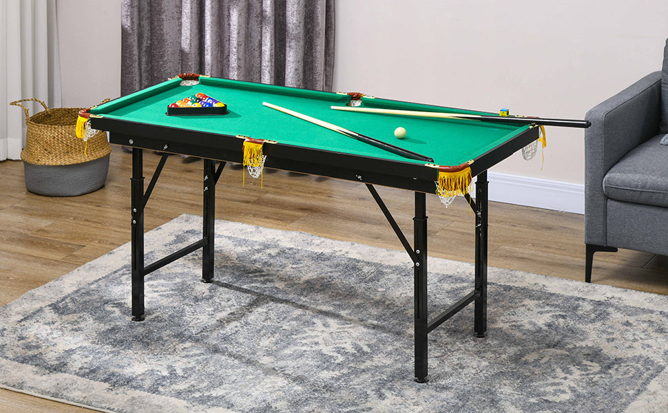 Billar Pool base metálica 120x62x68cm  12080BM