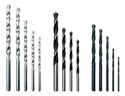 Taladro percutor atornillador BOSCH GBS 550 + Kit 14 Accesorios REF: 1B6-0G4