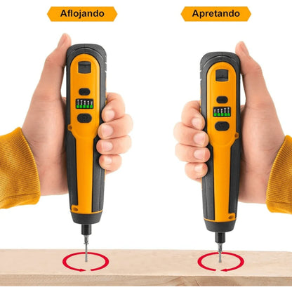 Atornillador Inalambrico 4V 40 Accesorios INGCO CSDLI04062