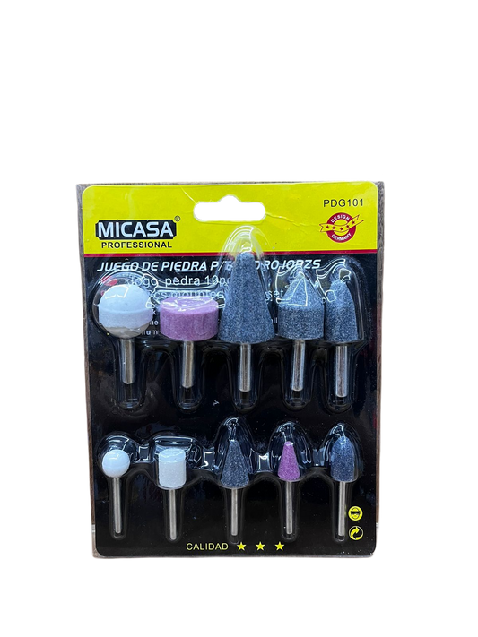 Set de fresas para Mototool x10PC  PDG101