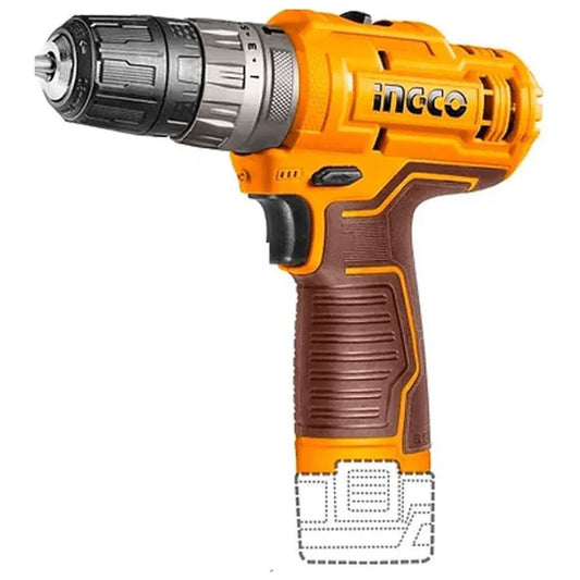 Taladro Percutor 3/8 12V 20Nm Impacto Con 2 Baterías INGCO CIDLI12202