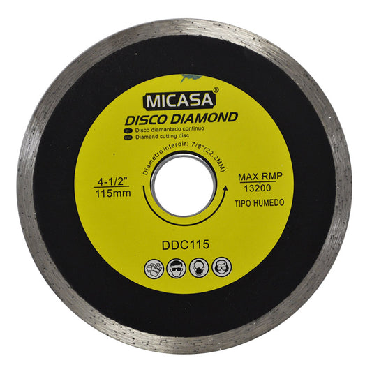 Disco Continuo Diamantado 4 1/2" REF DDC115