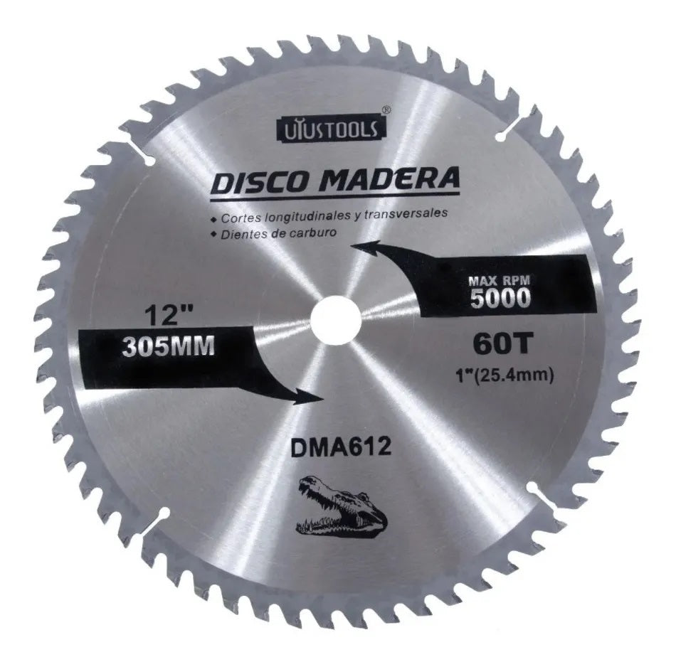 Disco Corte de Madera 12" x 60 dientes REF DMA612